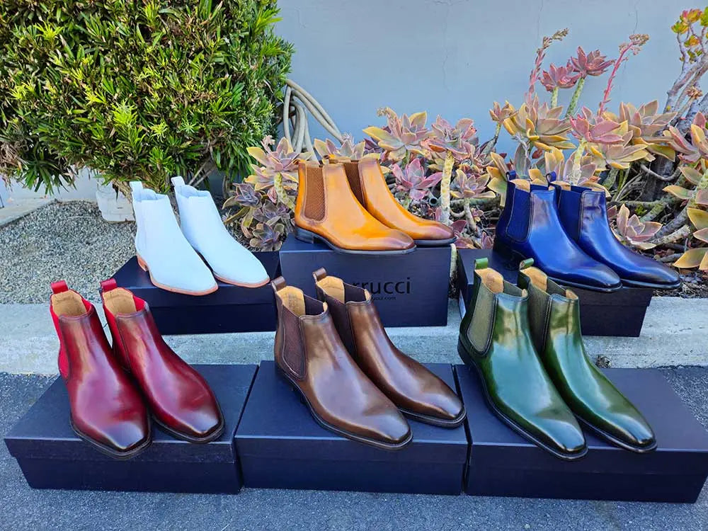 Calfskin Leather Chelsea Boot-New Designer Collection - 7.5