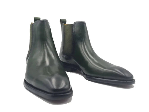 Carrucci Calfskin Leather Chelsea Boot