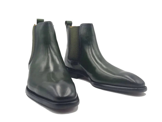 Calfskin Leather Chelsea Boot-New Designer Collection