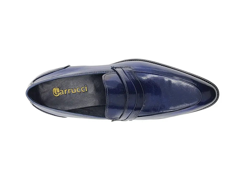 Carrucci Calfskin Modern Classic Penny Loafer - 10
