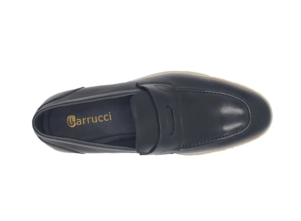 Carrucci Calfskin Penny Loafer - 8