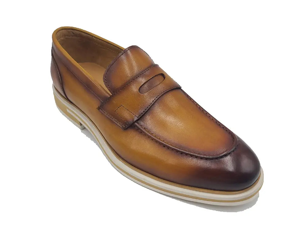 Carrucci Calfskin Penny Loafer - 8