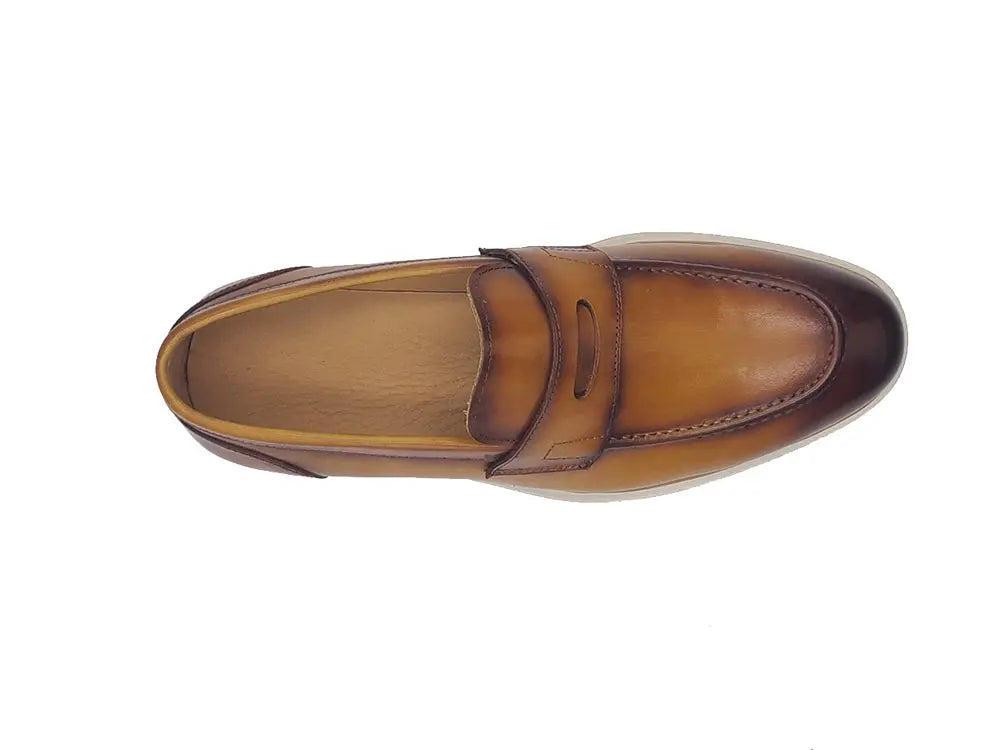 Carrucci Calfskin Penny Loafer - 8