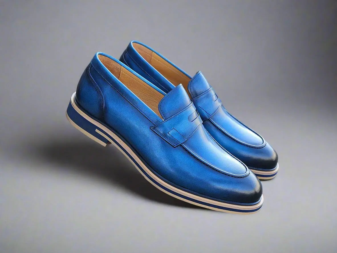 Carrucci Calfskin Penny Loafer - 8