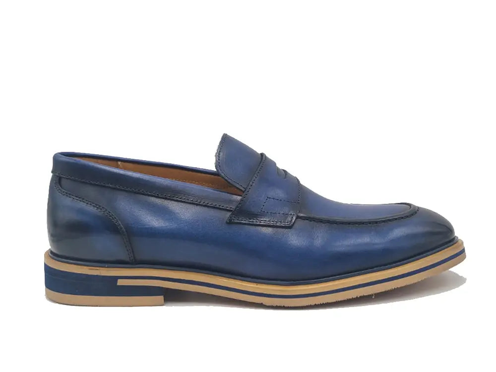 Carrucci Calfskin Penny Loafer - 8