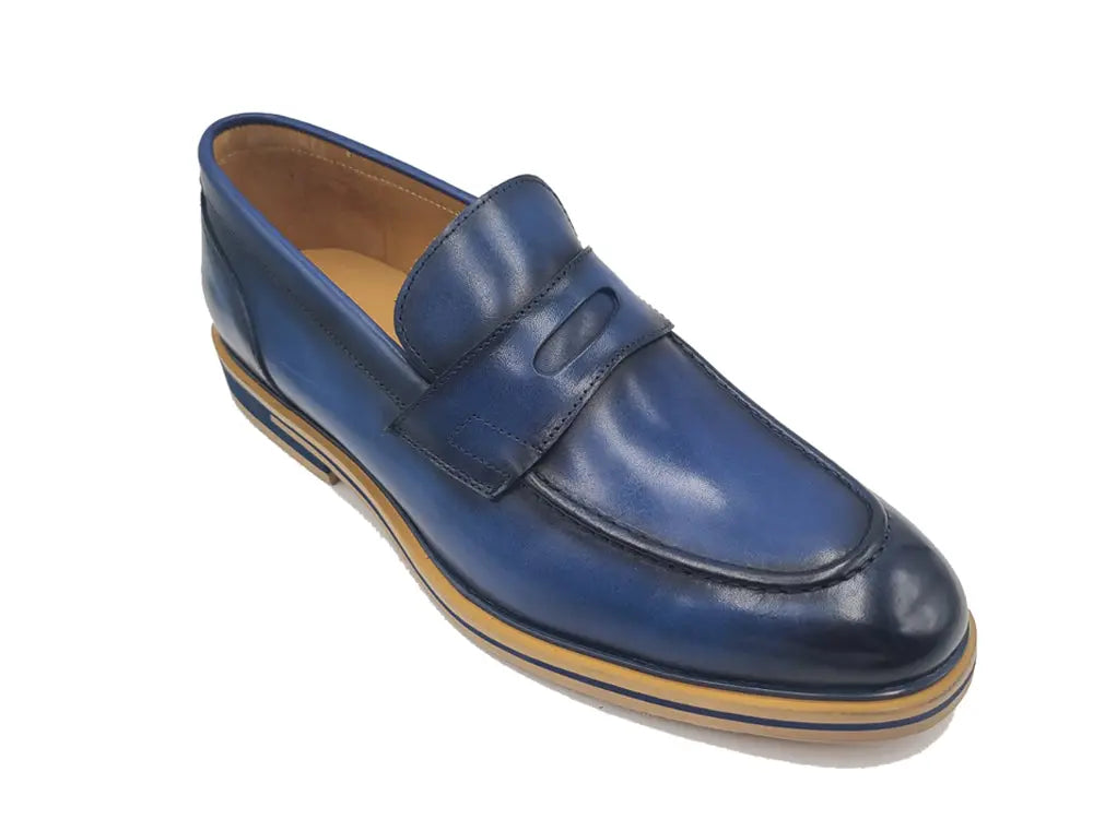 Carrucci Calfskin Penny Loafer - 8