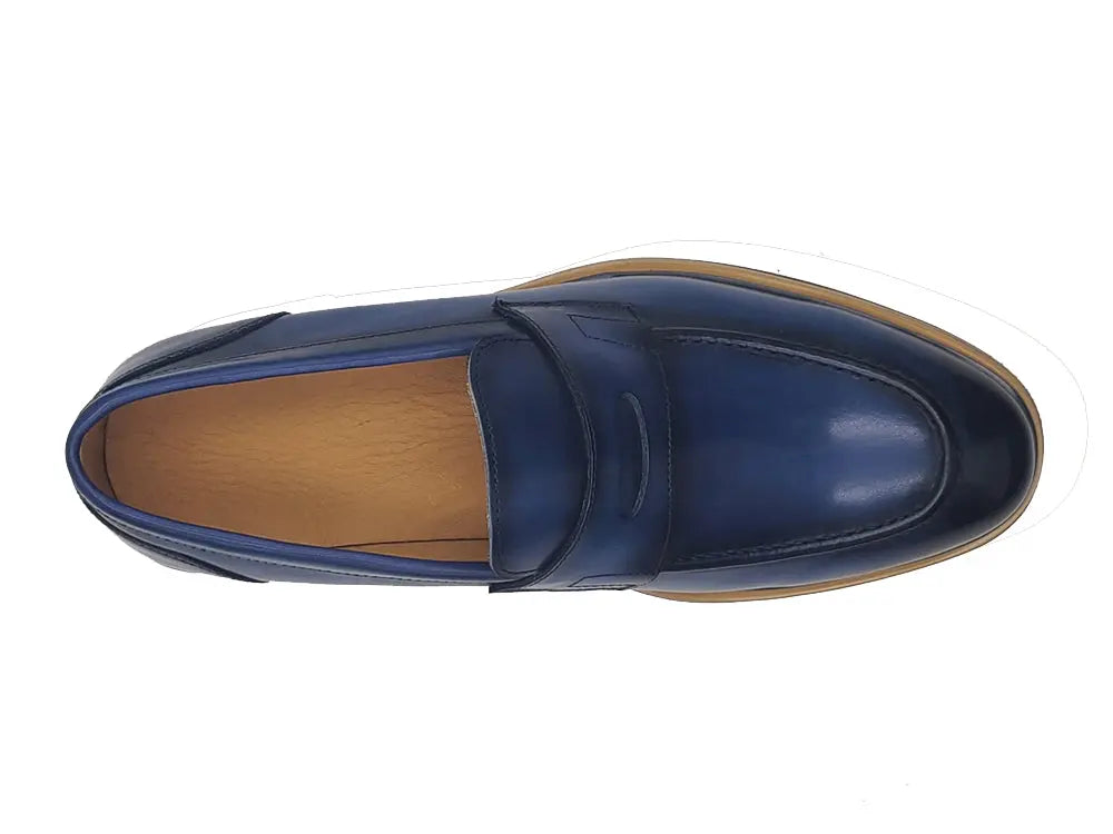 Carrucci Calfskin Penny Loafer - 8
