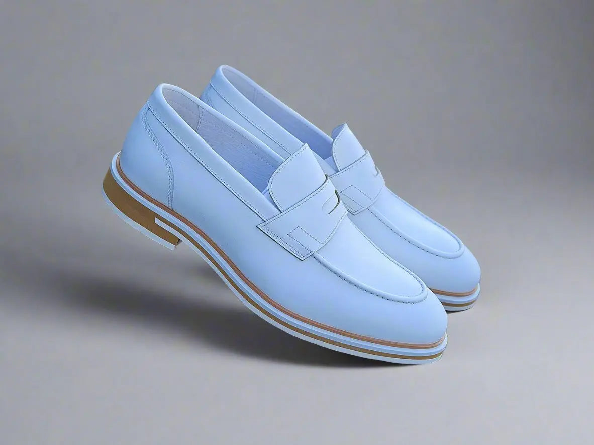 Carrucci Calfskin Penny Loafer - 8