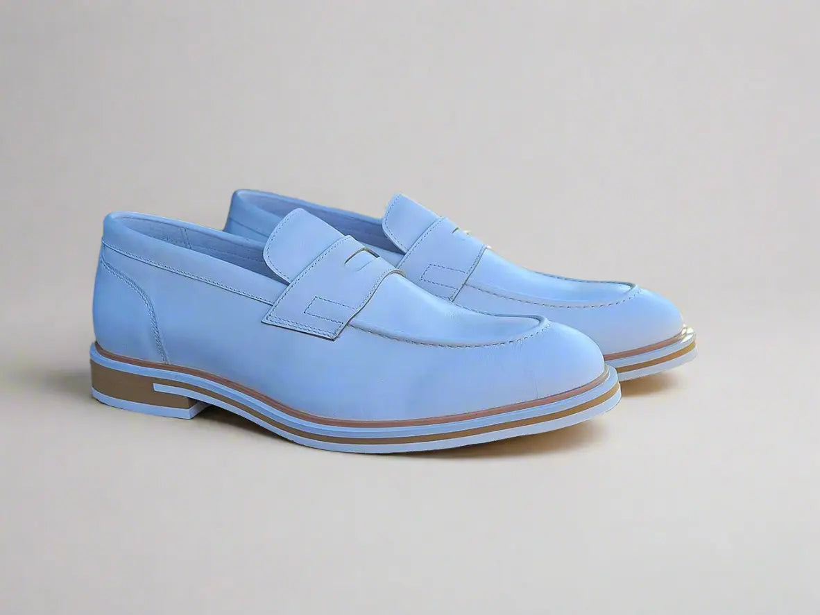 Carrucci Calfskin Penny Loafer - 8