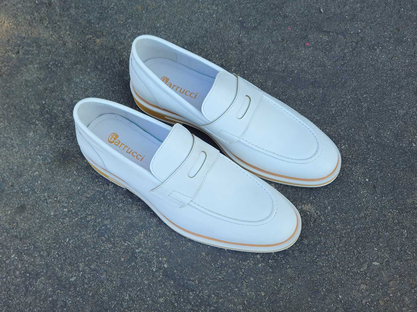 Carrucci Calfskin Penny Loafer - 8