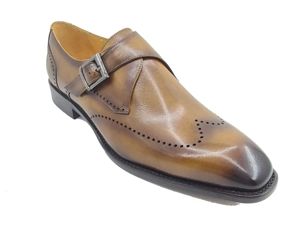 Carrucci Calfskin Single Monk Loafer - 9