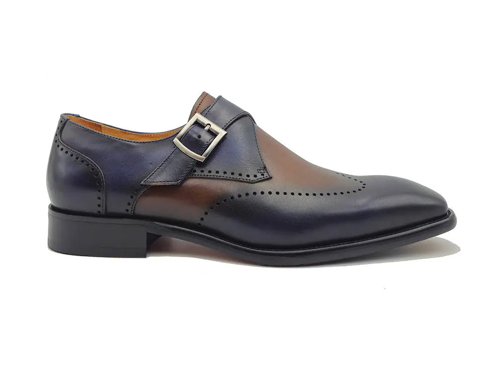 Carrucci Calfskin Single Monk Loafer - 9