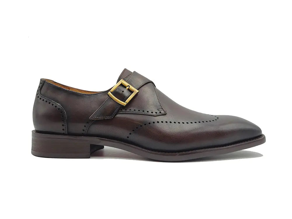 Carrucci Calfskin Single Monk Loafer - 9