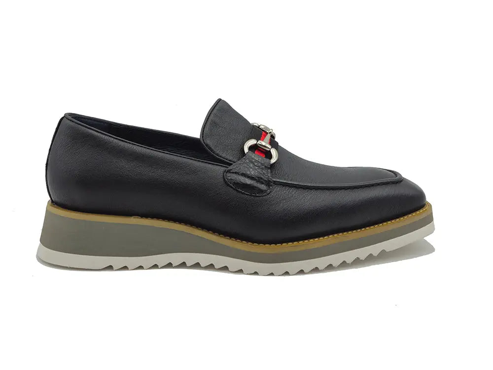 Carrucci Calfskin Slip-On Horsebit Loafer - 7.5