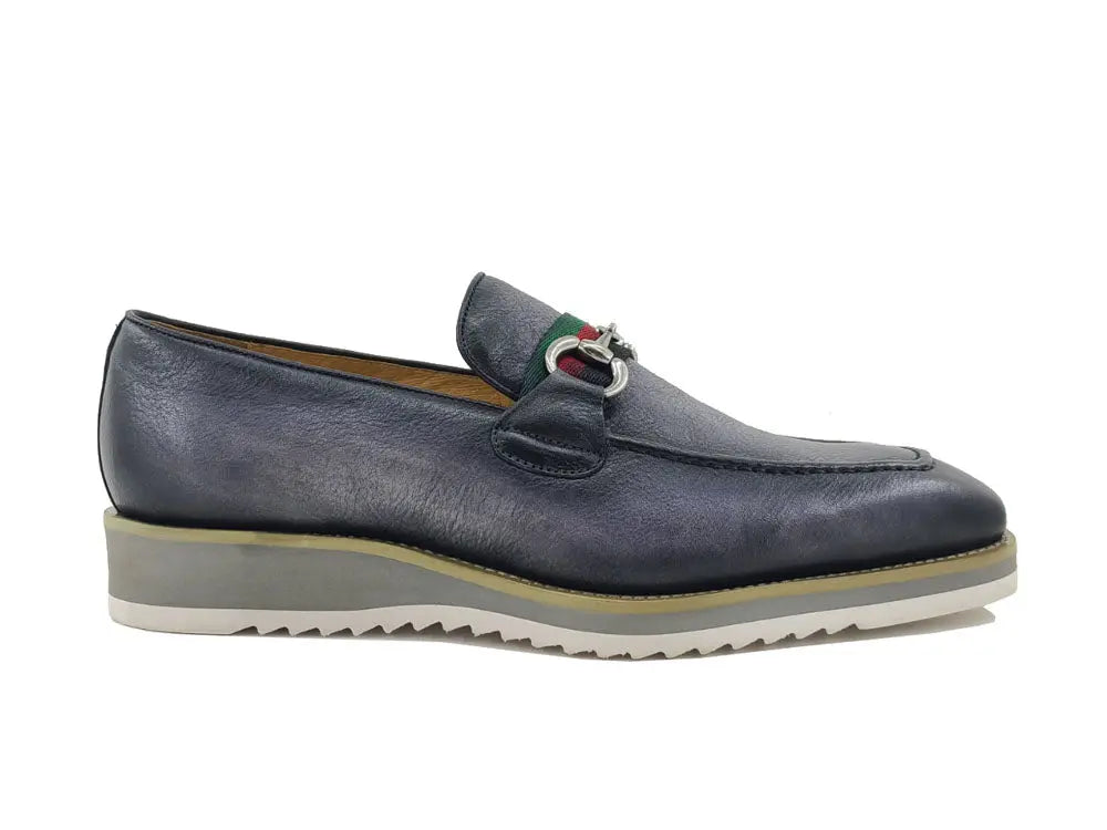 Carrucci Calfskin Slip-On Horsebit Loafer - 7.5