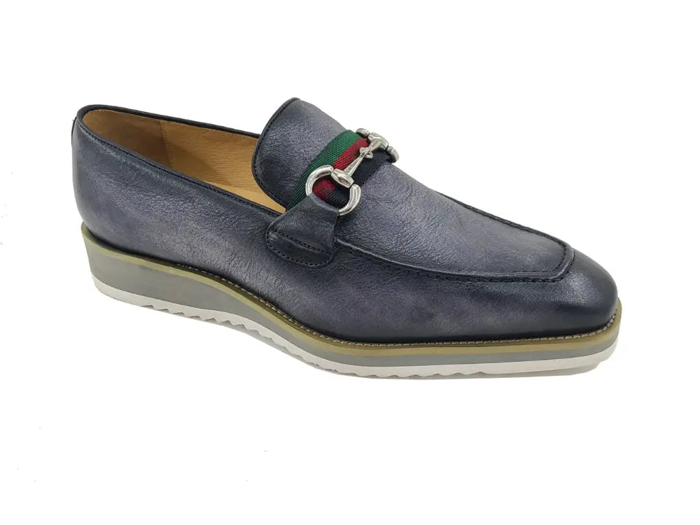 Carrucci Calfskin Slip-On Horsebit Loafer - 7.5