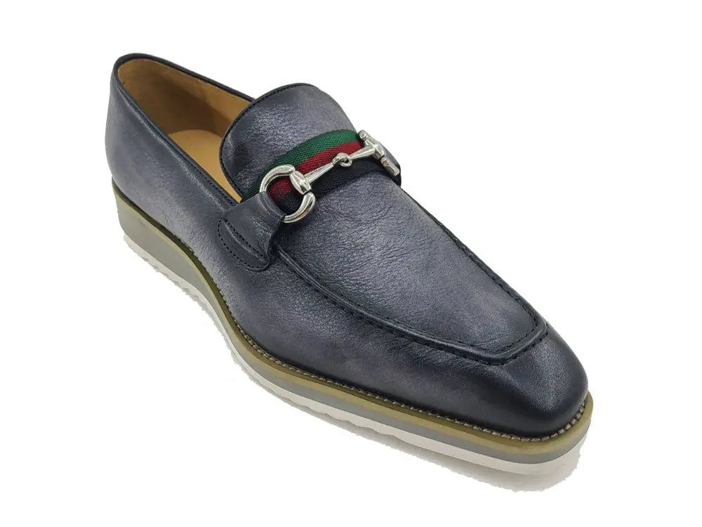 Carrucci Calfskin Slip-On Horsebit Loafer - 7.5