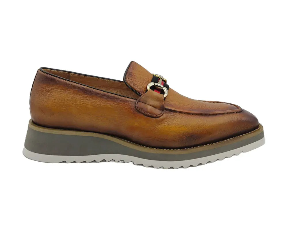 Carrucci Calfskin Slip-On Horsebit Loafer - 7.5