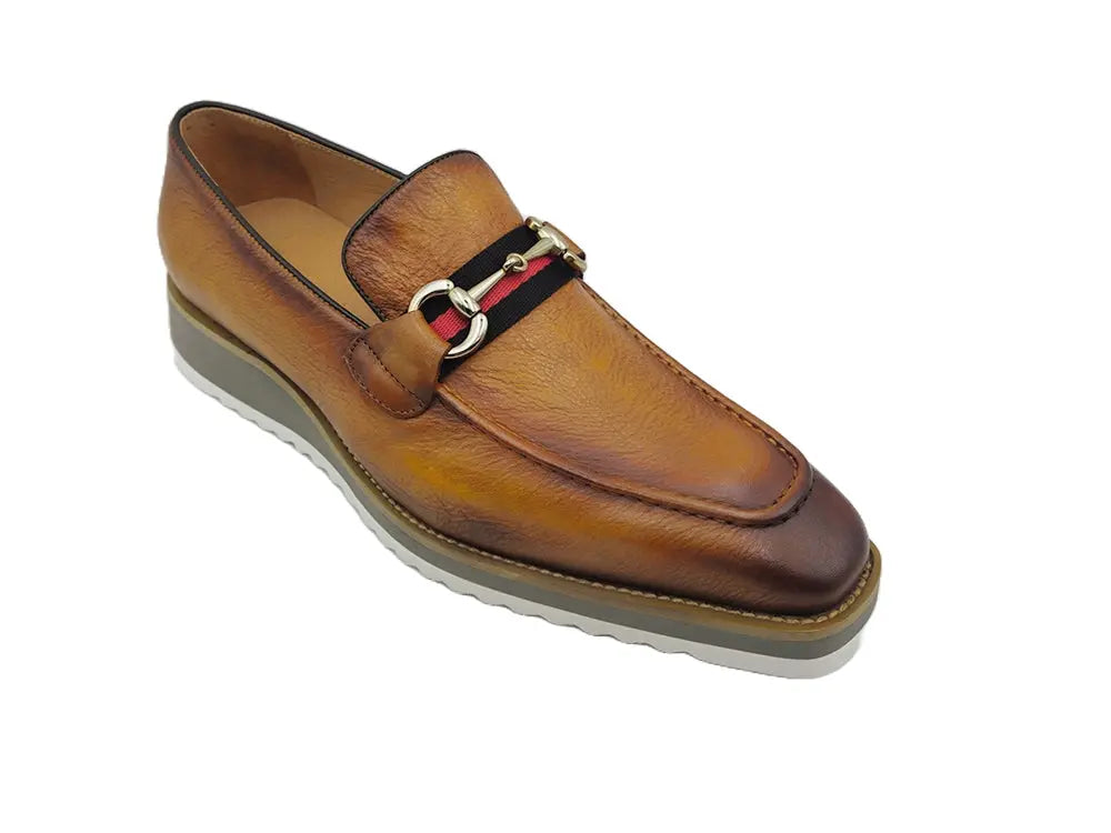 Carrucci Calfskin Slip-On Horsebit Loafer - 7.5