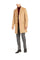 Long men's Dress Topcoat - Winter coat 10% Fabric Camel Overcoat