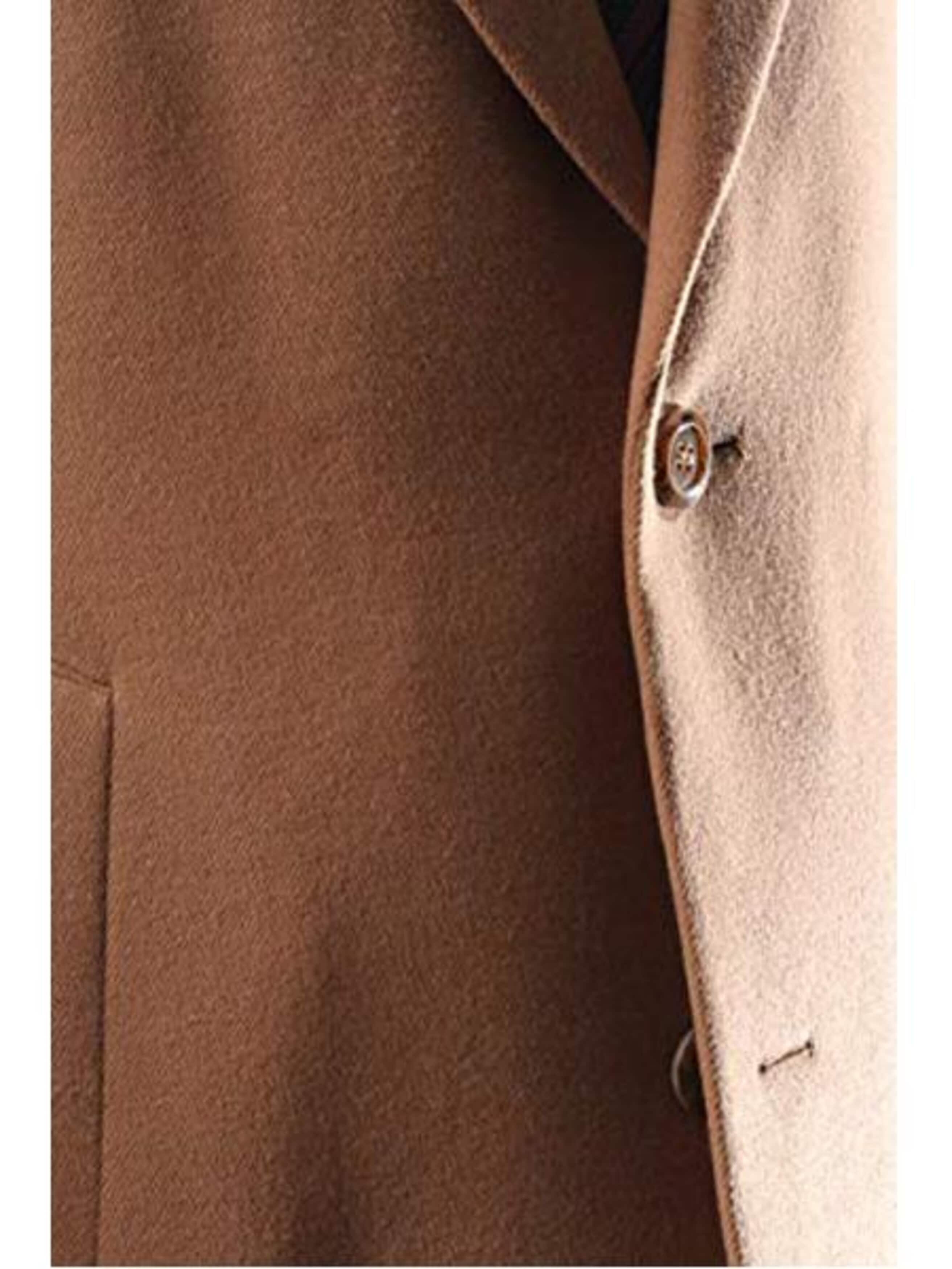 men's Caravelli Camel Long Dress Topcoat - Winter coat Two Button 3/4 Length men's Car Coat