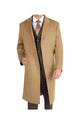 men's Dress Coat Long Wool Winter Dress Knee Length Coat Camel ~ Khaki Wool and Cashmere Long men's Dress Topcoat - Winter coat ~ Overcoat
