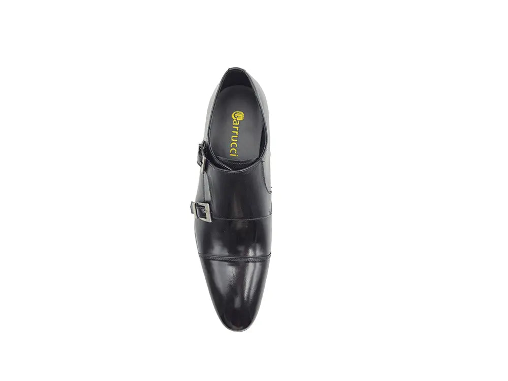 Carrucci Cap Toe Double Monk Strap Shoe - 8