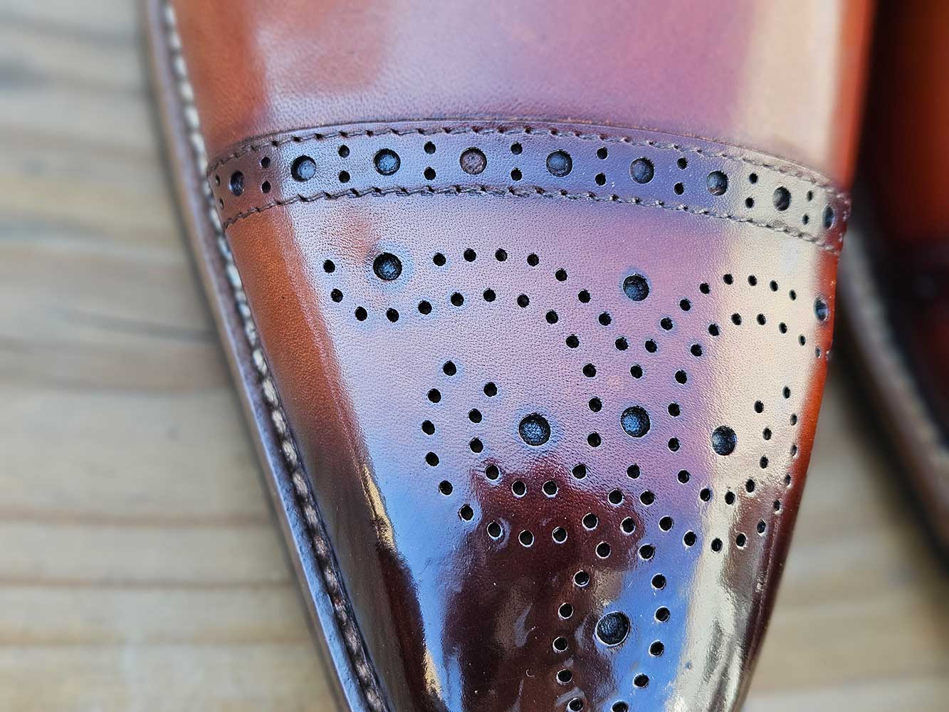 Carrucci Cap Toe Lace-up in Leather Sole - 8