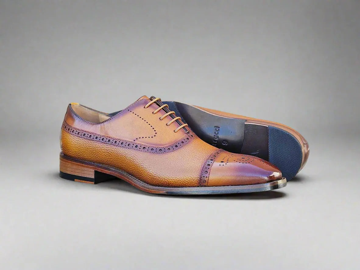 Cap Toe Oxford Leather Sole - 8.5