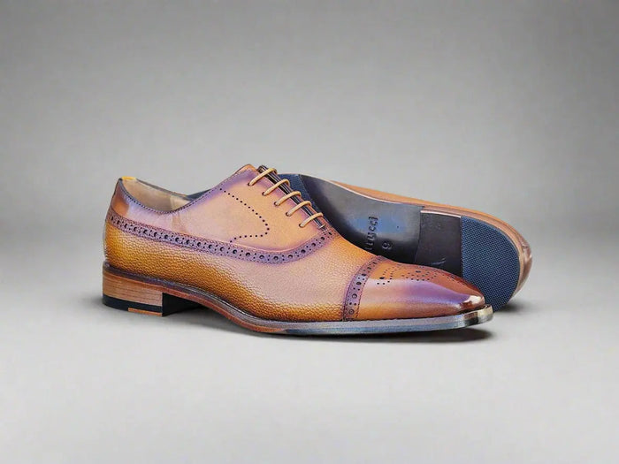 Carrucci Cap Toe Oxford Leather Sole