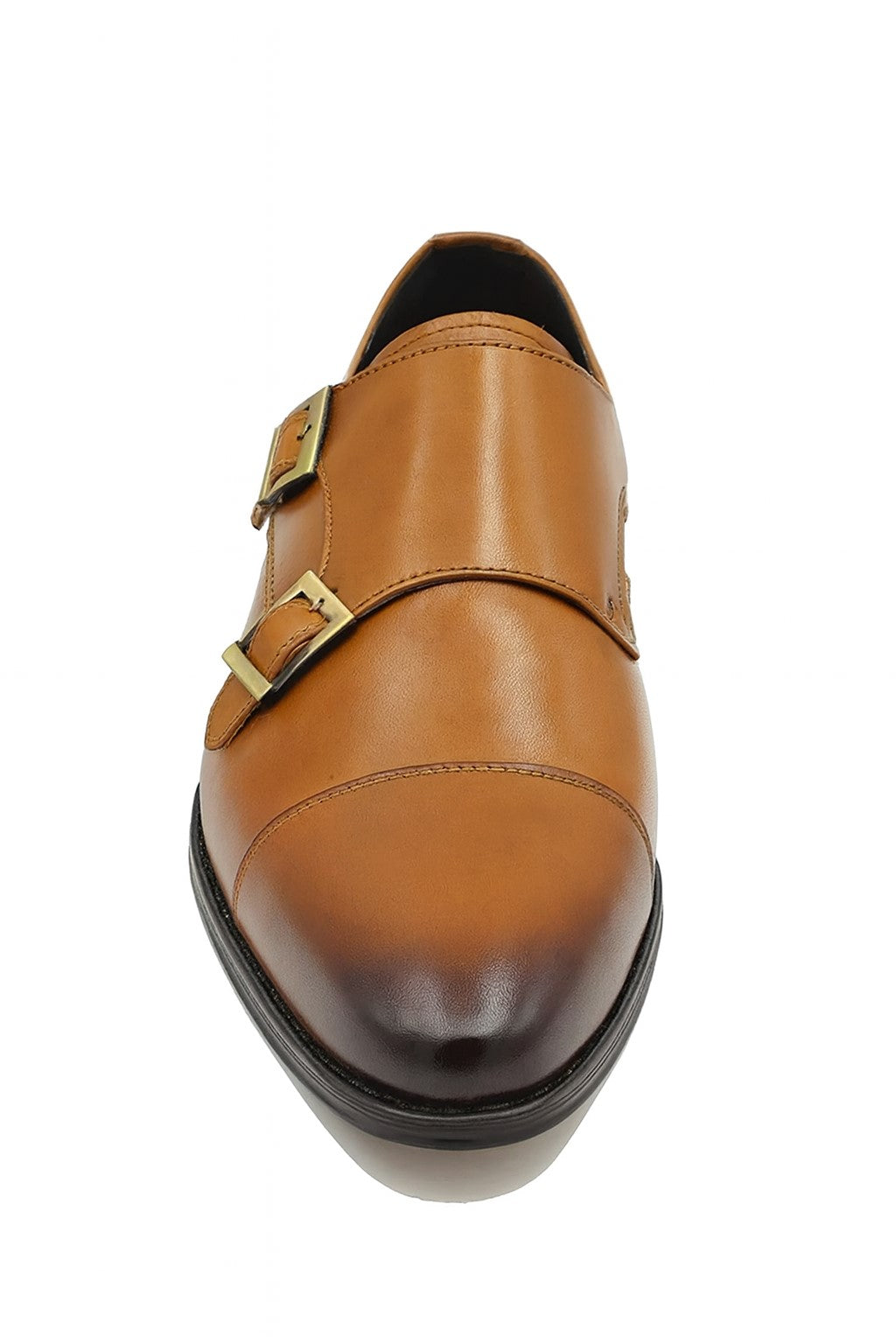 Carrucci Cap Toe Double Monk Strap Shoe - 8