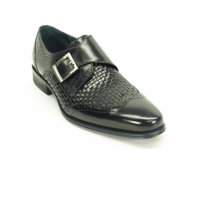Carrucci Single Monk Leather Braided Shoe