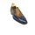 Mens Two Tone Leather Loafer Dress Shoe in Blue & Tan