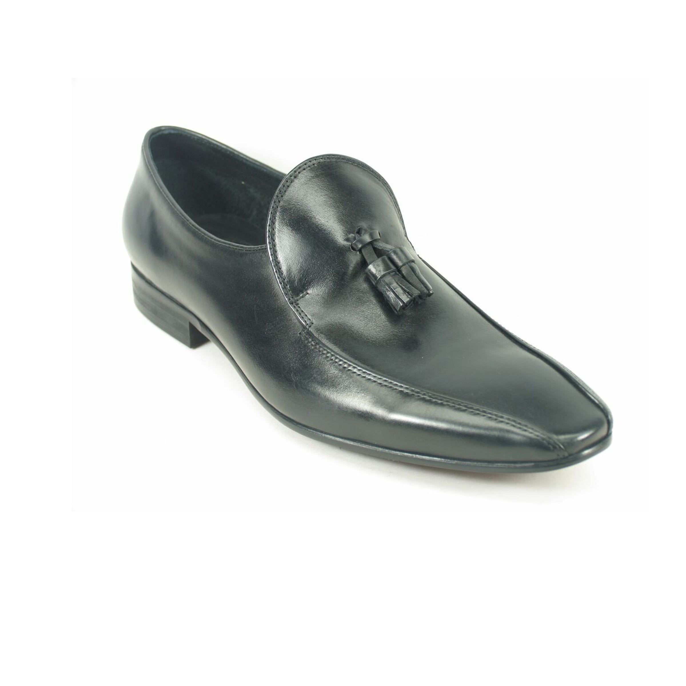 Mens Velvet Modern Loafer Dress Shoe in Burgundy - 8