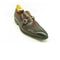 Mens Carrucci Signature Metal Buckle Leather Loafer in Chestnut