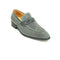Mens Carrucci Suede Loafer Dress Shoe in Grey