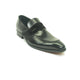 Mens Carrucci Modern Leather Double Penny Loafer Dress Sheo in Black