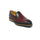 Mens Carrucci Whole Cut Leather Fade Slip On Dress Shoe in Burgundy
