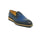 Mens Carrucci Whole Cut Leather Fade Slip On Dress Shoe in Blue