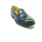 Mens Carrucci Timeless Leather Tassel Loafer in Navy