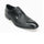Mens Carrucci Woven Leather Cap Toe Oxford Dress Shoe in Black
