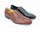 Mens Carrucci Woven Leather Cap Toe Oxford Dress Shoe in Brown