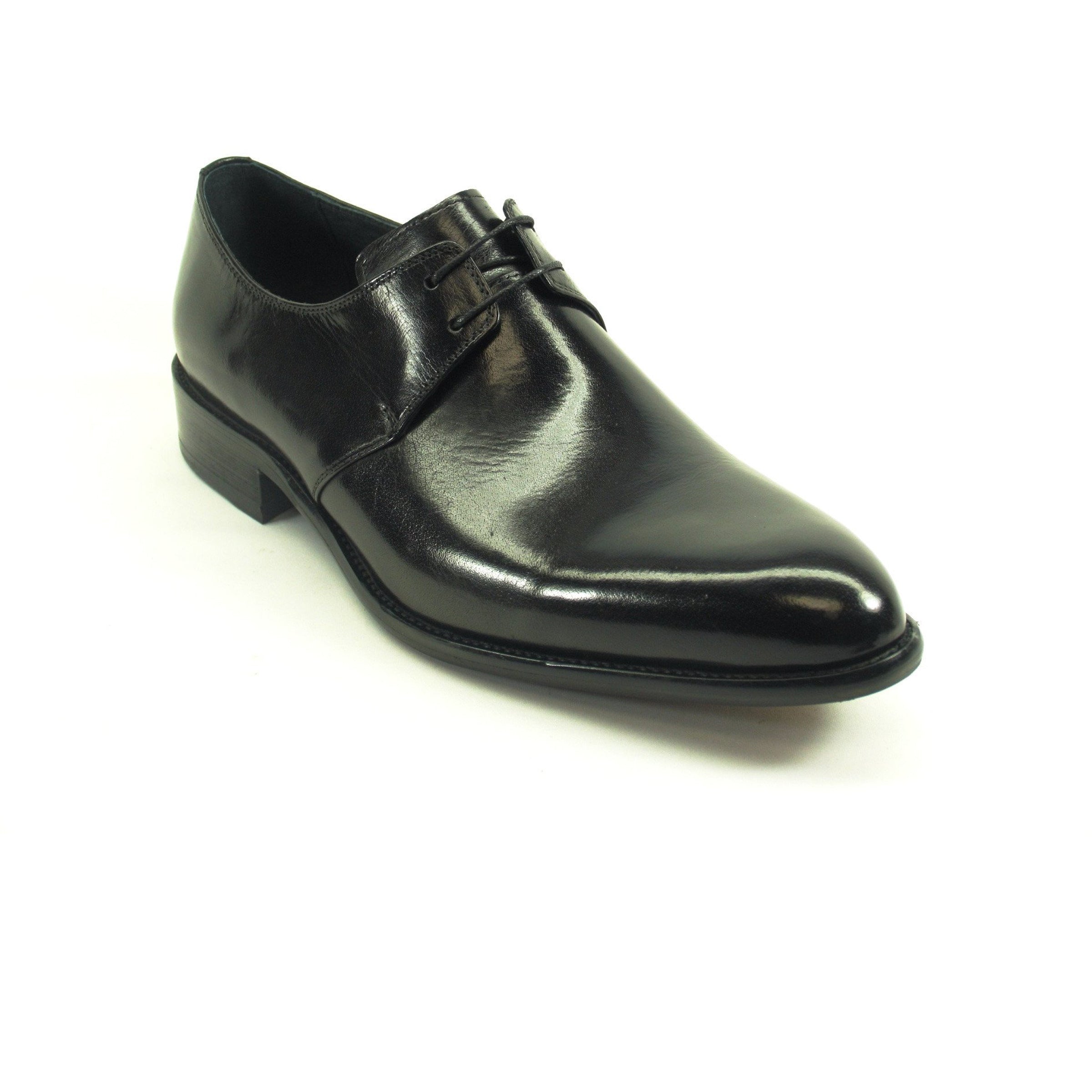 Mens Carrucci Modern Leather Lace Up Dress Shoe in Cognac - 7.5