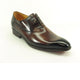 Mens Two Tone Hand Painted Leather Dress Shoe in Chestnut
