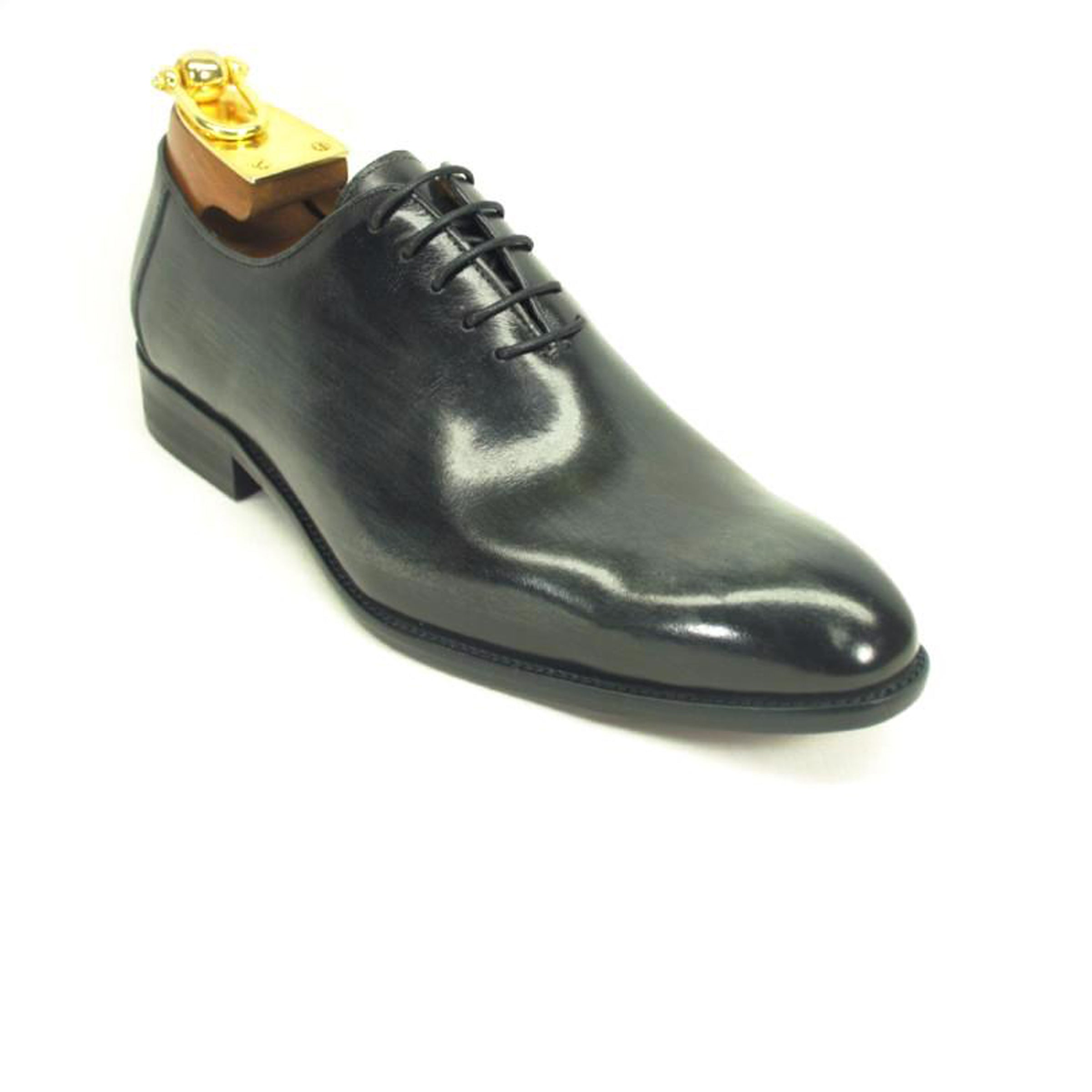 Mens Carrucci Hand Painted Oxford Lace Up Dress Shoe in Cobalt Blue - 7