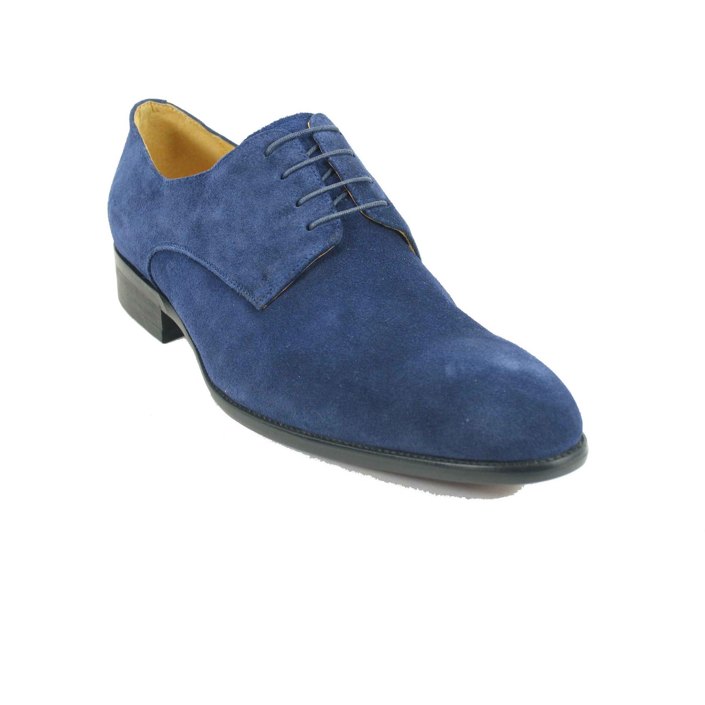 Mens Pain Toe Suede Oxford Dress Shoe in Black - 8