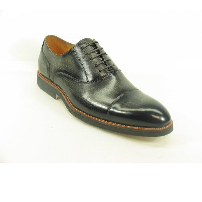 Carrucci Burnished Cap Toe Oxford