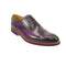 Mens Carrucci Semi-Casual Painted Leather Dress Shoe in Purple