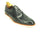 Mens Carrucci Semi-Casual Painted Leather Dress Shoe in Grey