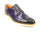Mens Carrucci Semi-Casual Painted Leather Dress Shoe in Purple